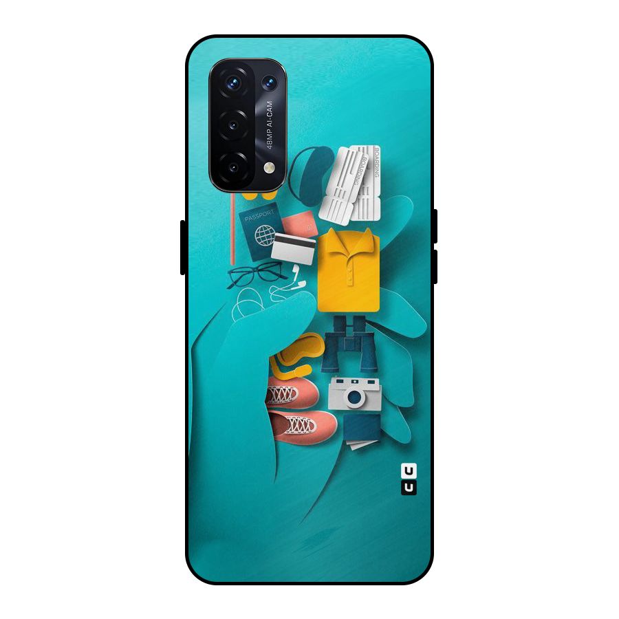 Vacay Vibes Metal Back Case for Oppo A74 5G