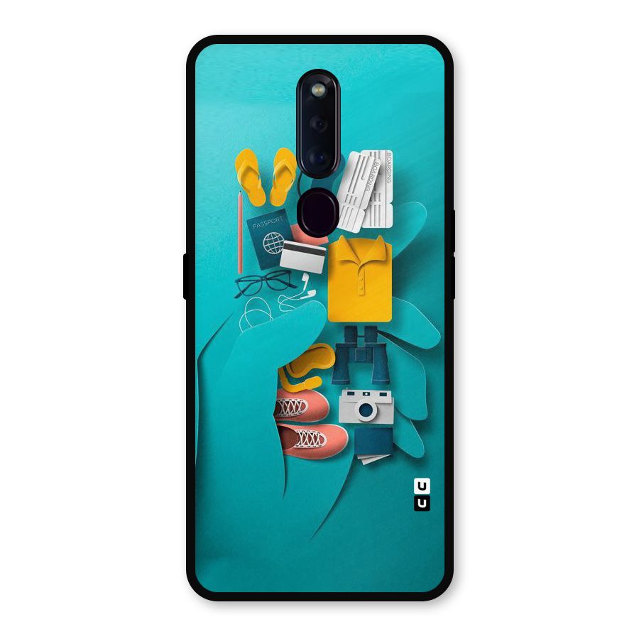 Vacay Vibes Metal Back Case for Oppo F11 Pro