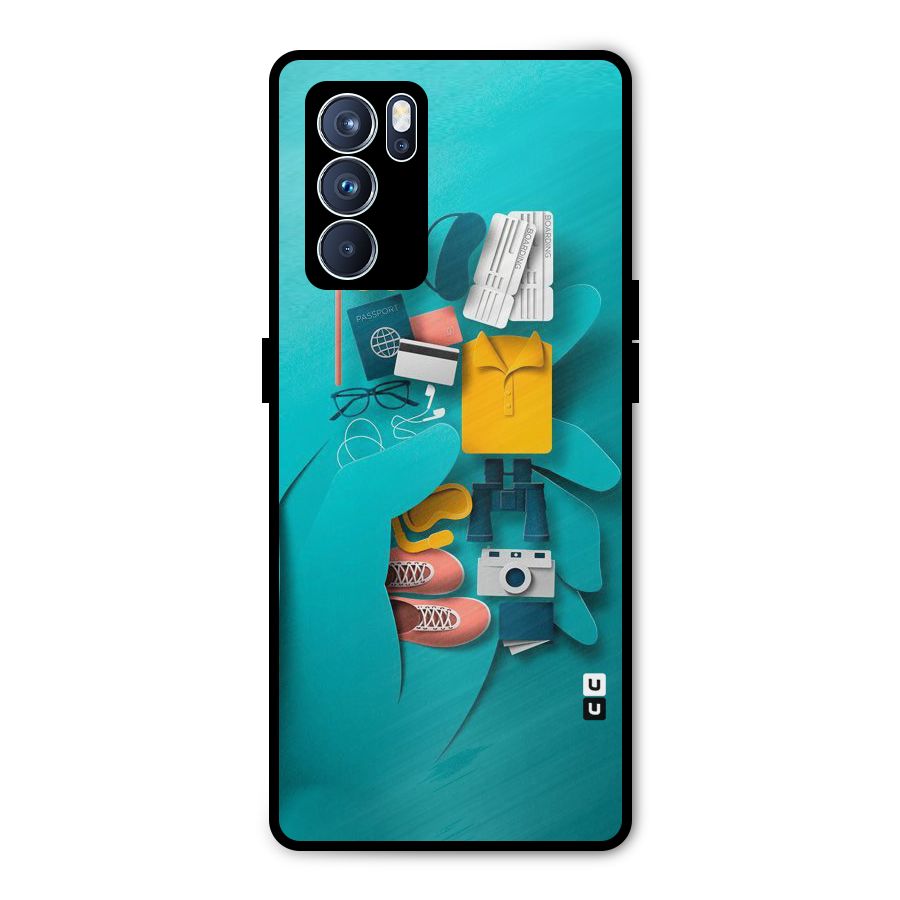 Vacay Vibes Metal Back Case for Oppo Reno6 Pro 5G