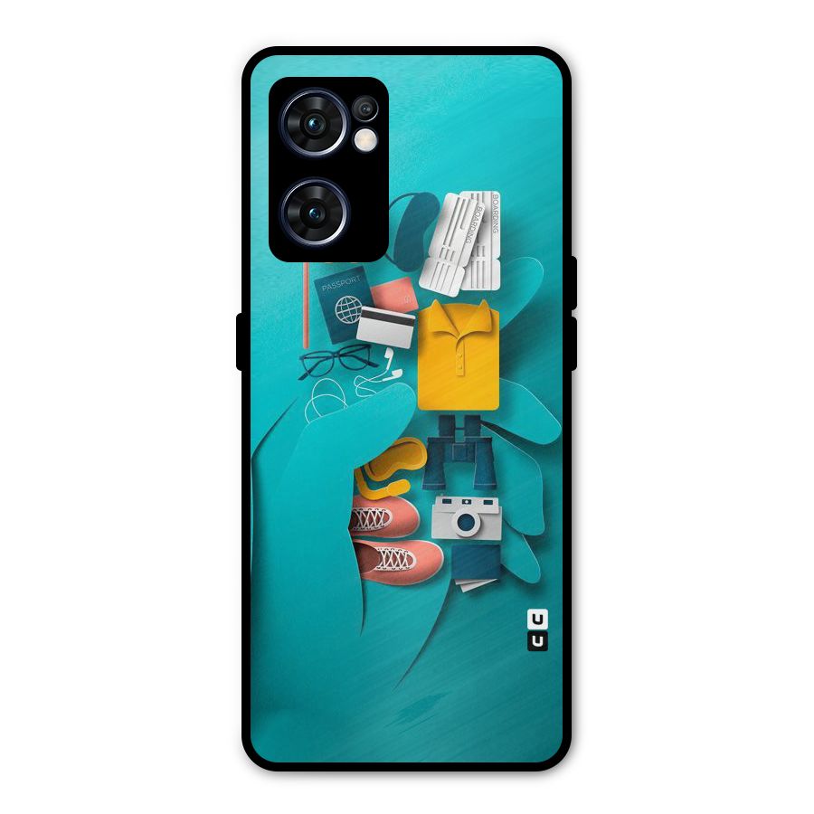 Vacay Vibes Metal Back Case for Oppo Reno7 5G