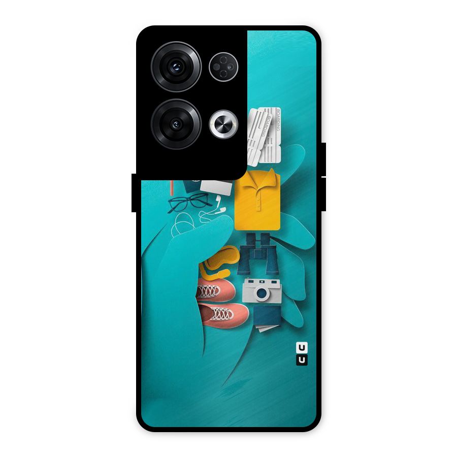 Vacay Vibes Metal Back Case for Oppo Reno8 Pro 5G