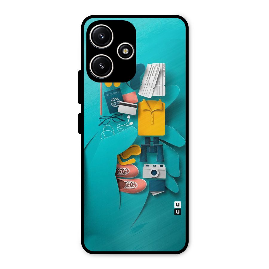 Vacay Vibes Metal Back Case for Redmi 12 5G
