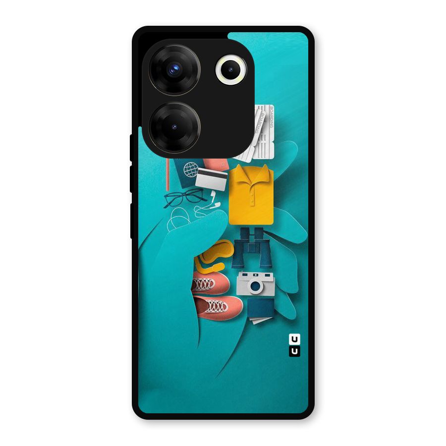 Vacay Vibes Metal Back Case for Tecno Camon 20