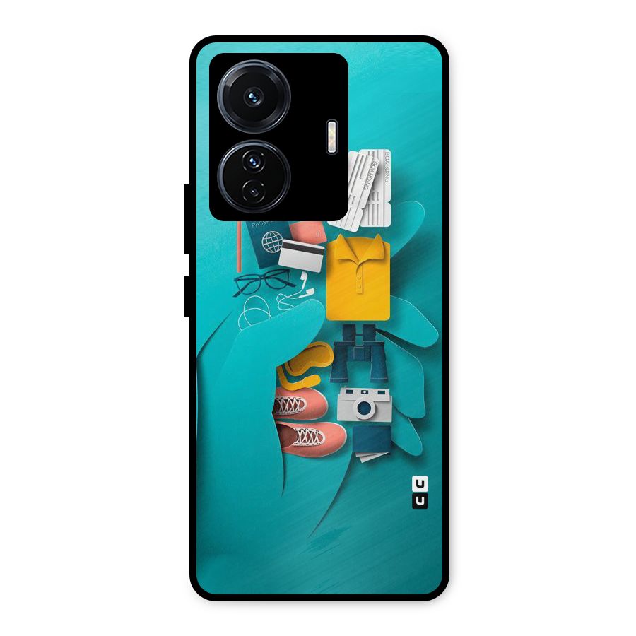 Vacay Vibes Metal Back Case for Vivo T1 Pro