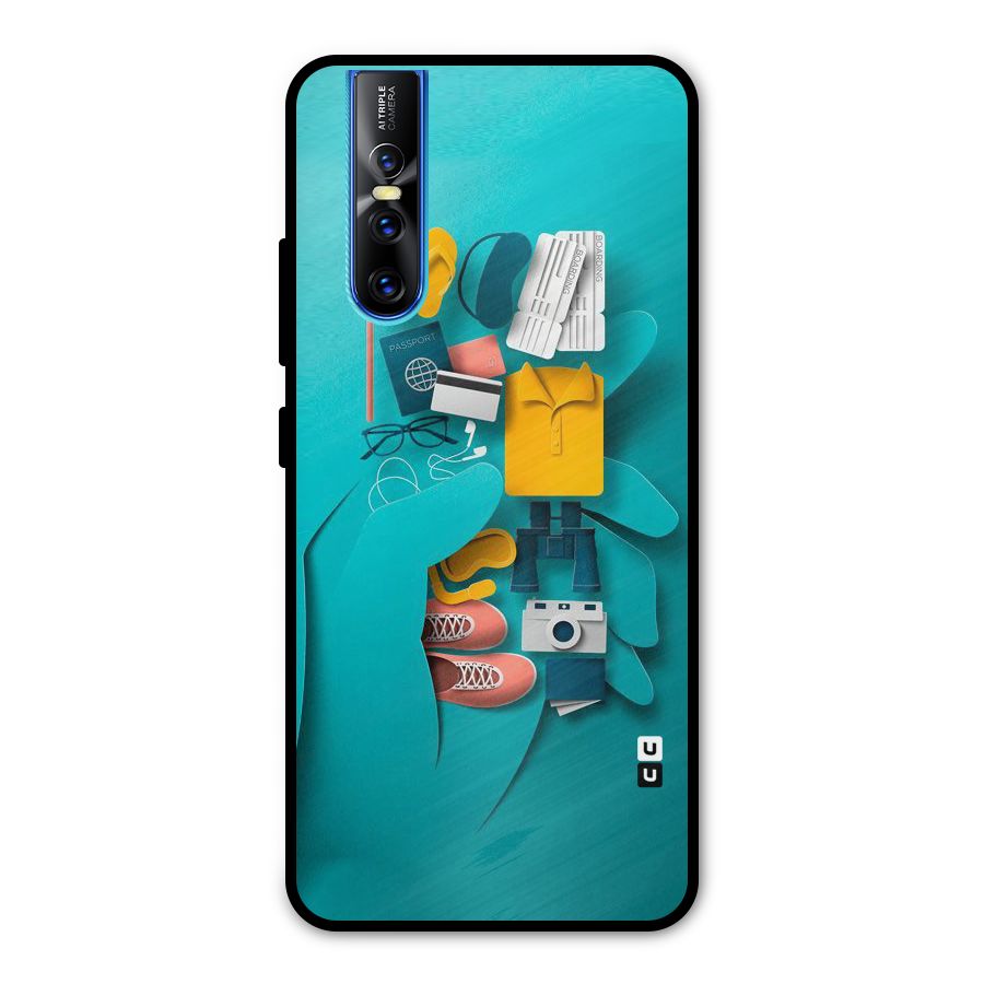 Vacay Vibes Metal Back Case for Vivo V15 Pro