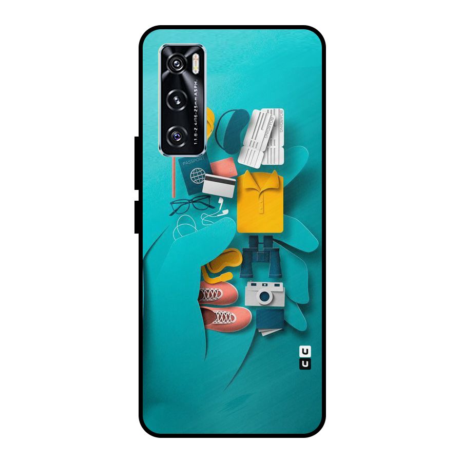 Vacay Vibes Metal Back Case for Vivo V20 SE