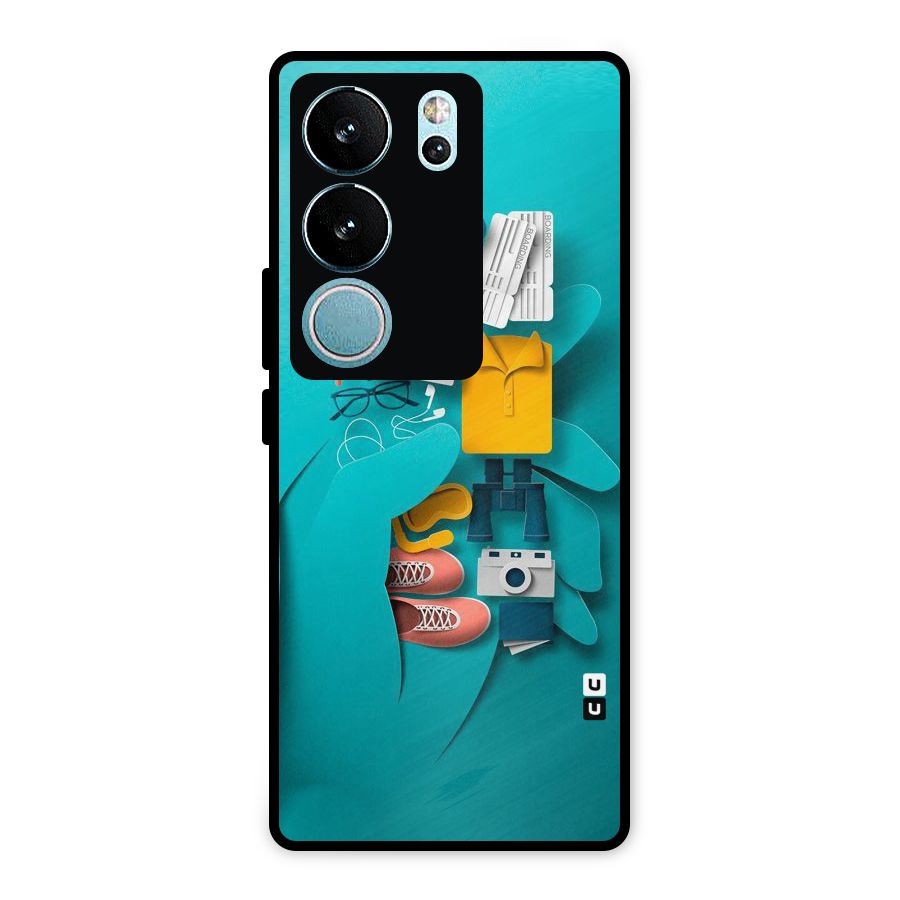 Vacay Vibes Metal Back Case for Vivo V29 Pro