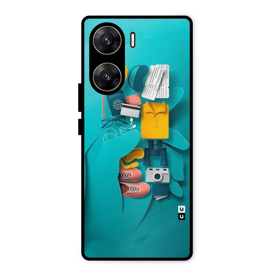 Vacay Vibes Metal Back Case for Vivo V29e