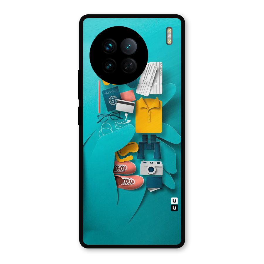 Vacay Vibes Metal Back Case for Vivo X90