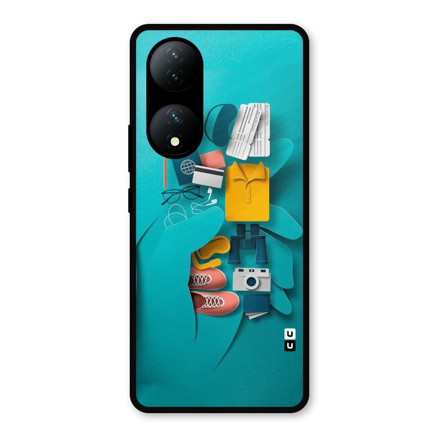 Vacay Vibes Metal Back Case for Vivo Y100a