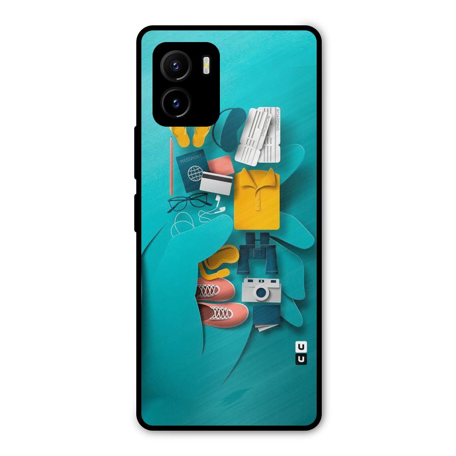 Vacay Vibes Metal Back Case for Vivo Y15s