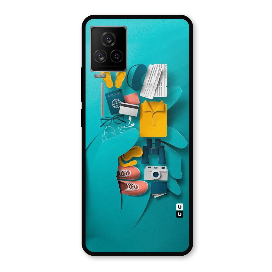 Vacay Vibes Metal Back Case for iQOO 7 Legend 5G