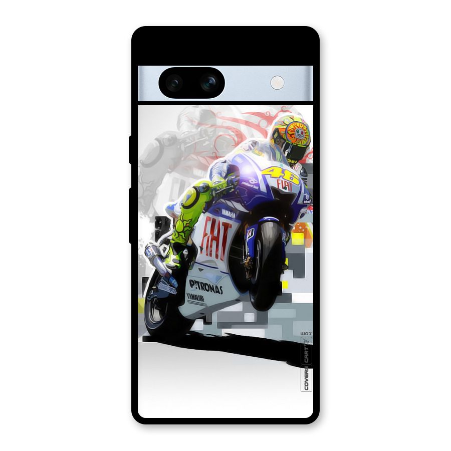 Valentino Rossi Glass Back Case for Google Pixel 7a