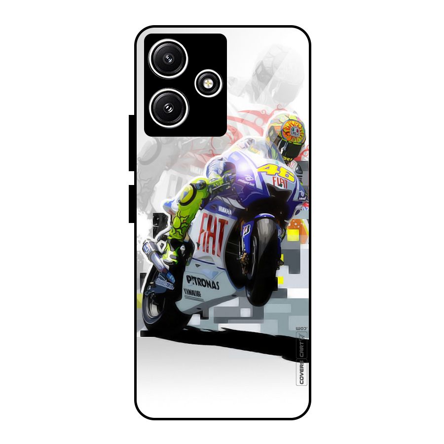 Valentino Rossi Glass Back Case for Redmi 12 5G