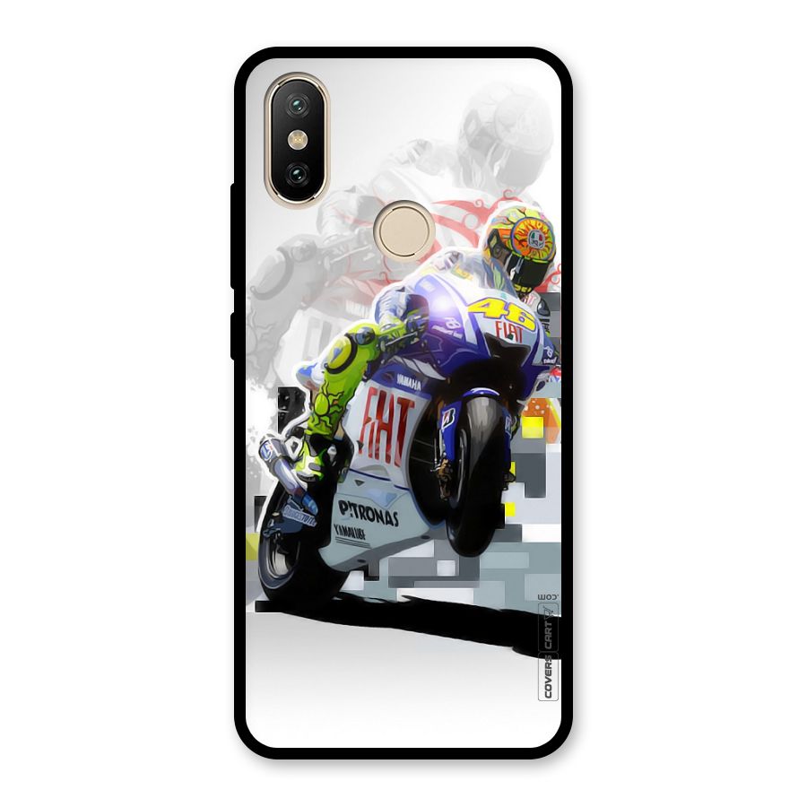 Valentino Rossi Glass Back Case for Redmi A2