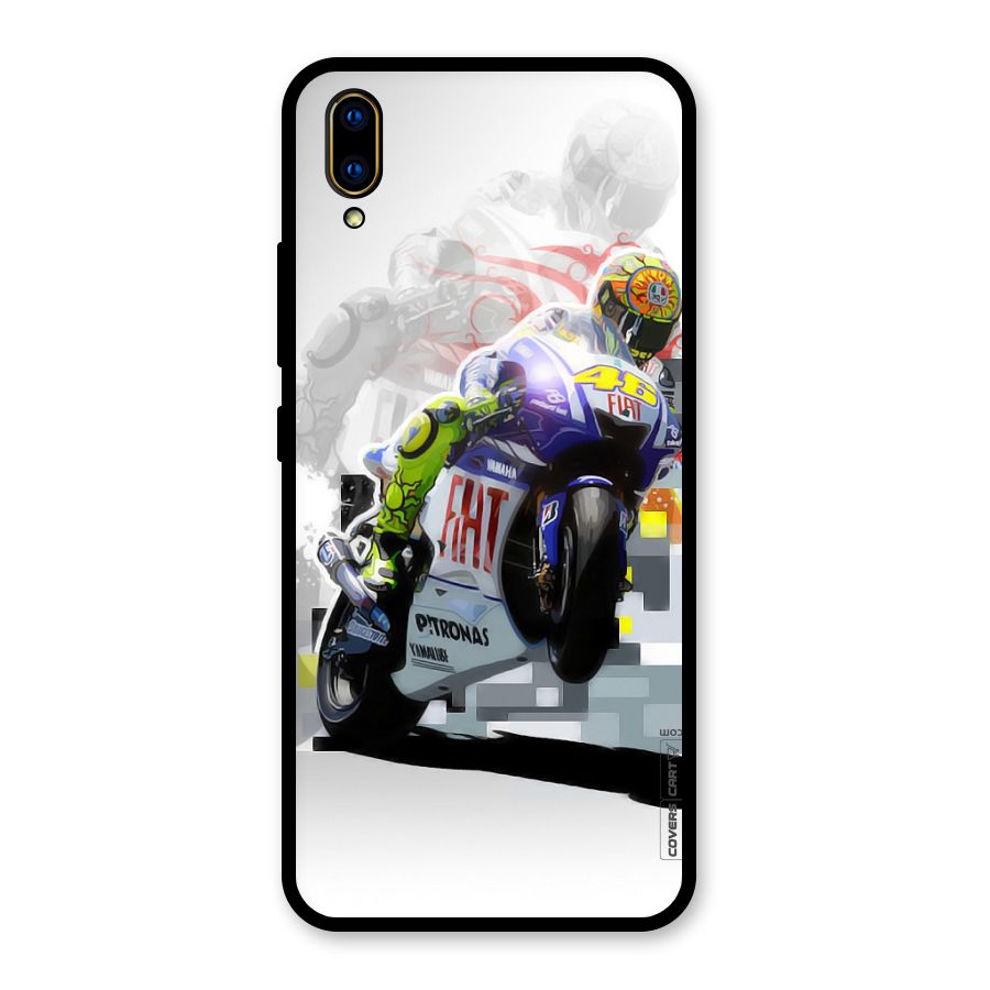 Valentino Rossi Glass Back Case for Vivo V11 Pro