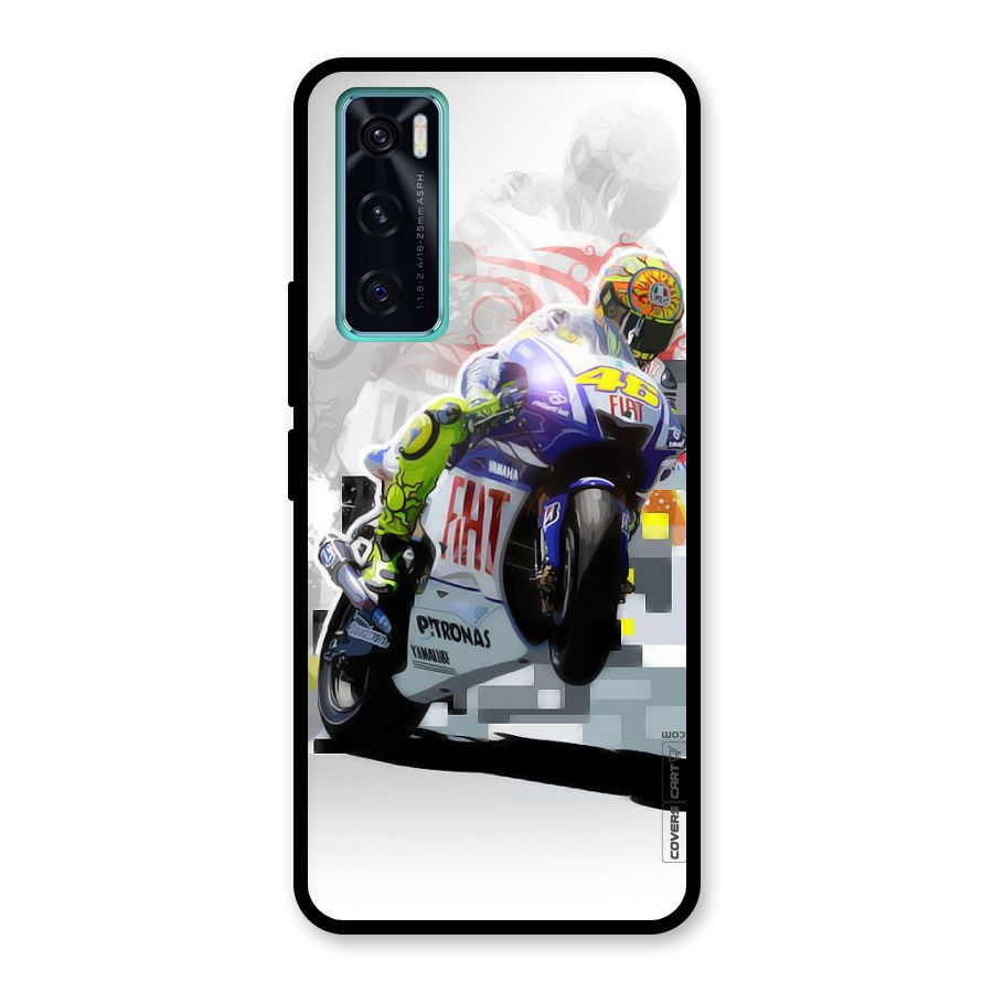 Valentino Rossi Glass Back Case for Vivo V20 SE