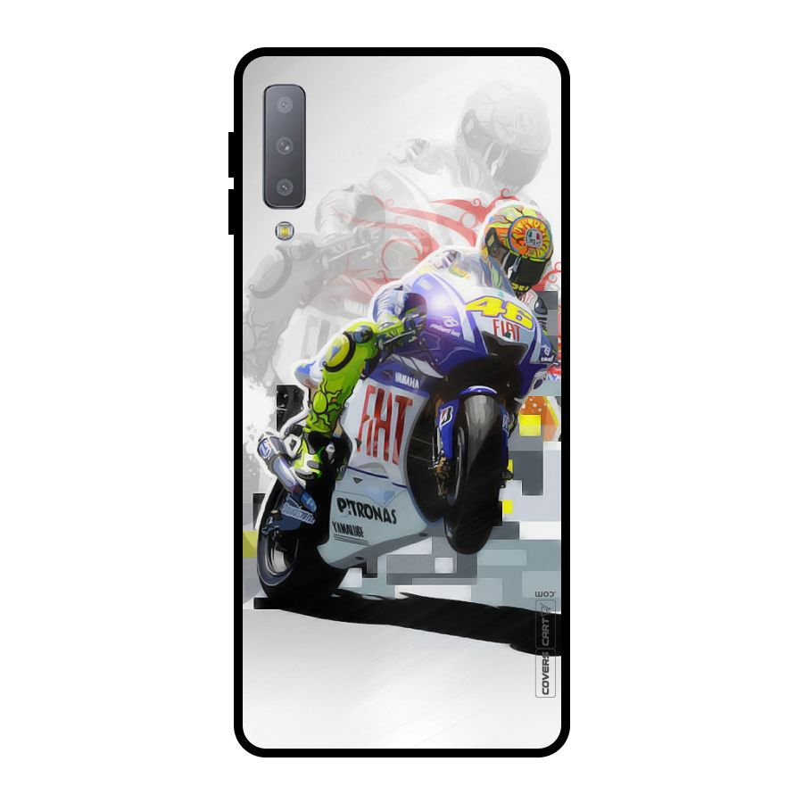 Valentino Rossi Metal Back Case for Galaxy A7 (2018)