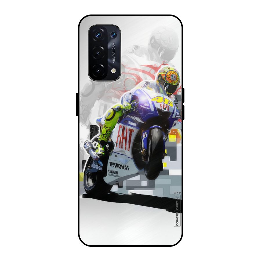 Valentino Rossi Metal Back Case for Oppo A74 5G