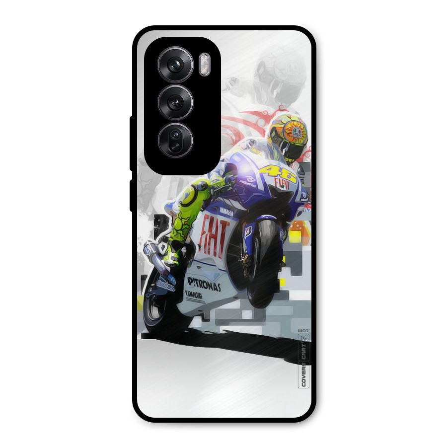 Valentino Rossi Metal Back Case for Oppo Reno12 Pro
