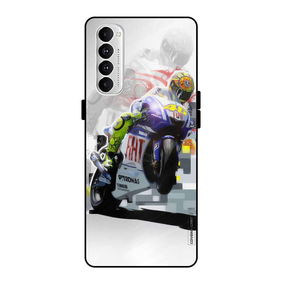 Valentino Rossi Metal Back Case for Oppo Reno4 Pro