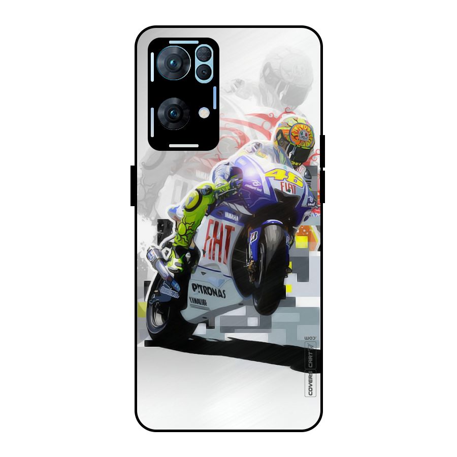 Valentino Rossi Metal Back Case for Oppo Reno7 Pro 5G