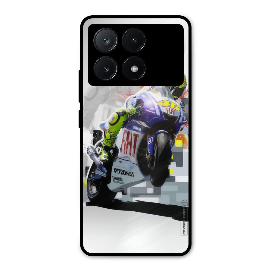 Valentino Rossi Metal Back Case for Poco X6 Pro
