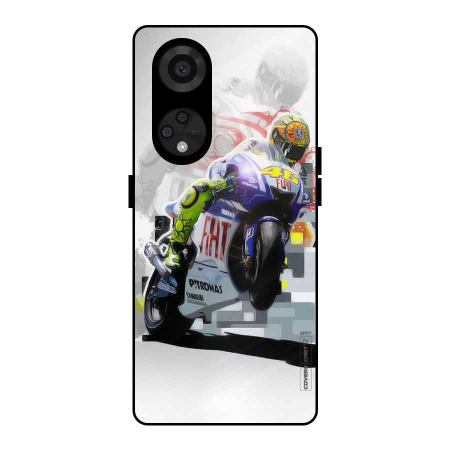 Valentino Rossi Metal Back Case for Reno8 T 5G