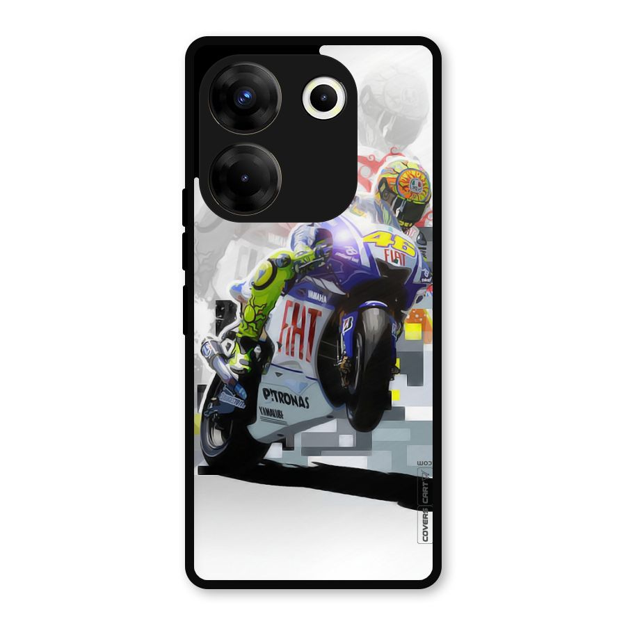 Valentino Rossi Metal Back Case for Tecno Camon 20
