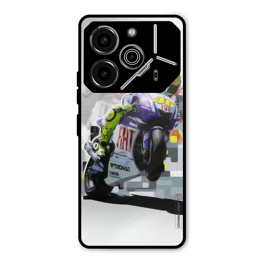 Valentino Rossi Metal Back Case for Tecno Pova 6 Pro