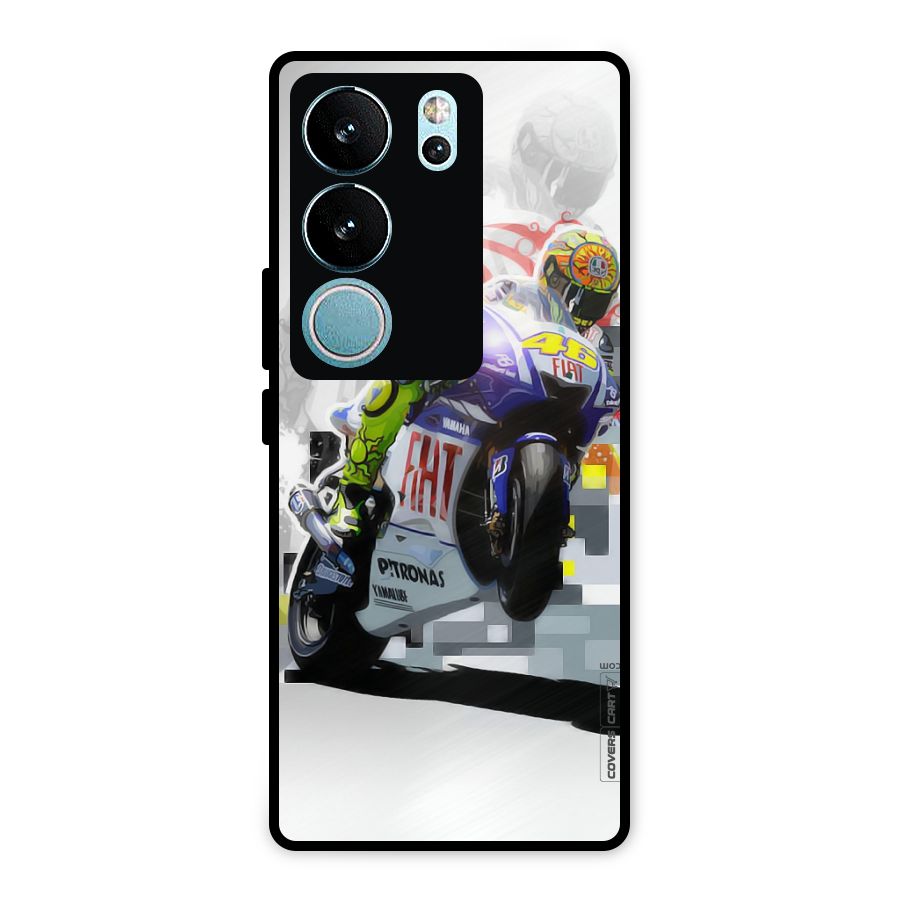 Valentino Rossi Metal Back Case for Vivo V29 Pro