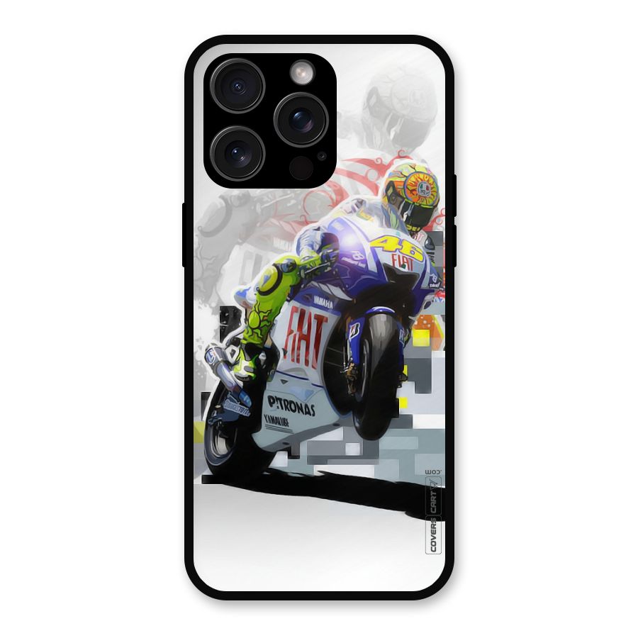Valentino Rossi Metal Back Case for iPhone 15 Pro Max