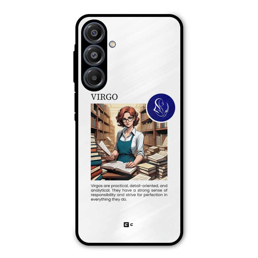 Valuable Virgo Metal Back Case for Galaxy A16 5G