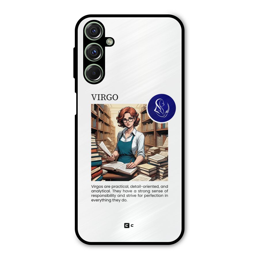 Valuable Virgo Metal Back Case for Galaxy F34