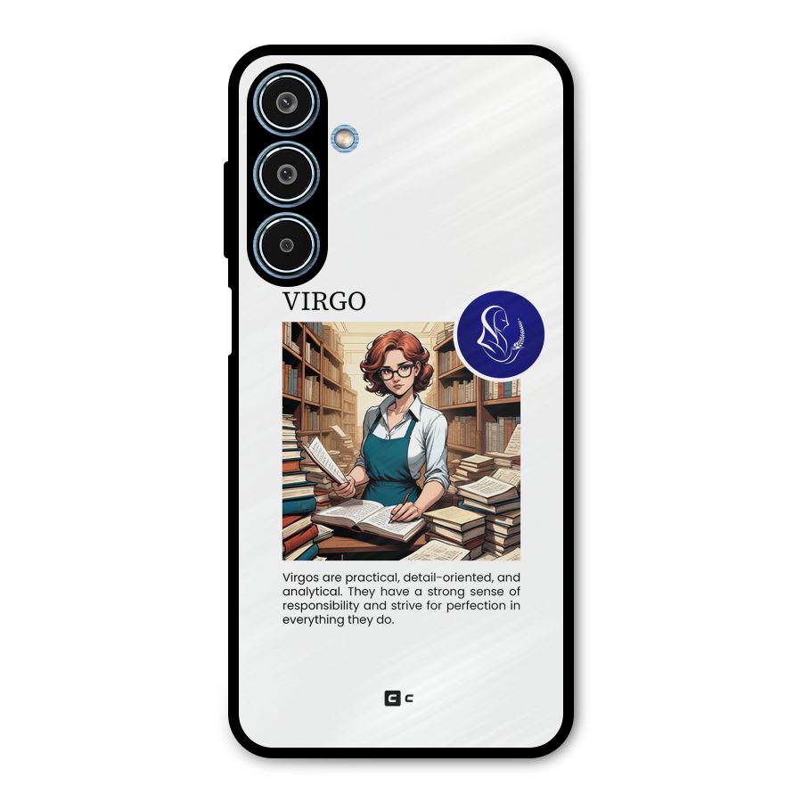 Valuable Virgo Metal Back Case for Galaxy M35