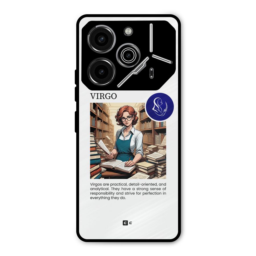 Valuable Virgo Metal Back Case for Tecno Pova 6 Pro