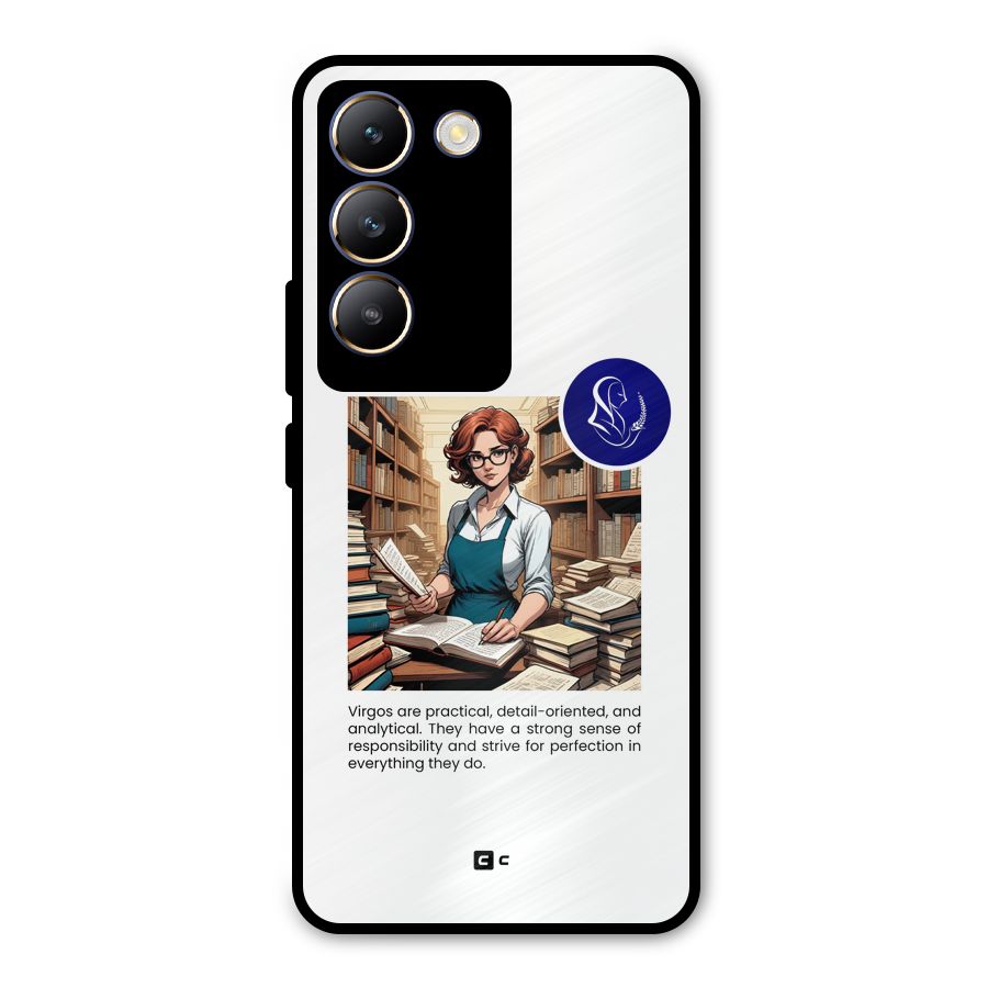 Valuable Virgo Metal Back Case for Vivo T3 5G