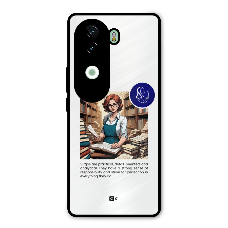 Valuable Virgo Metal Back Case for iQOO Z9s