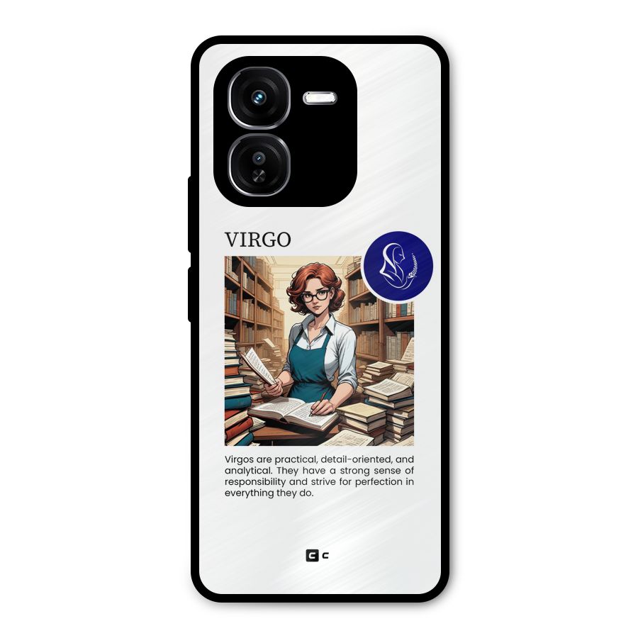 Valuable Virgo Metal Back Case for iQOO Z9x