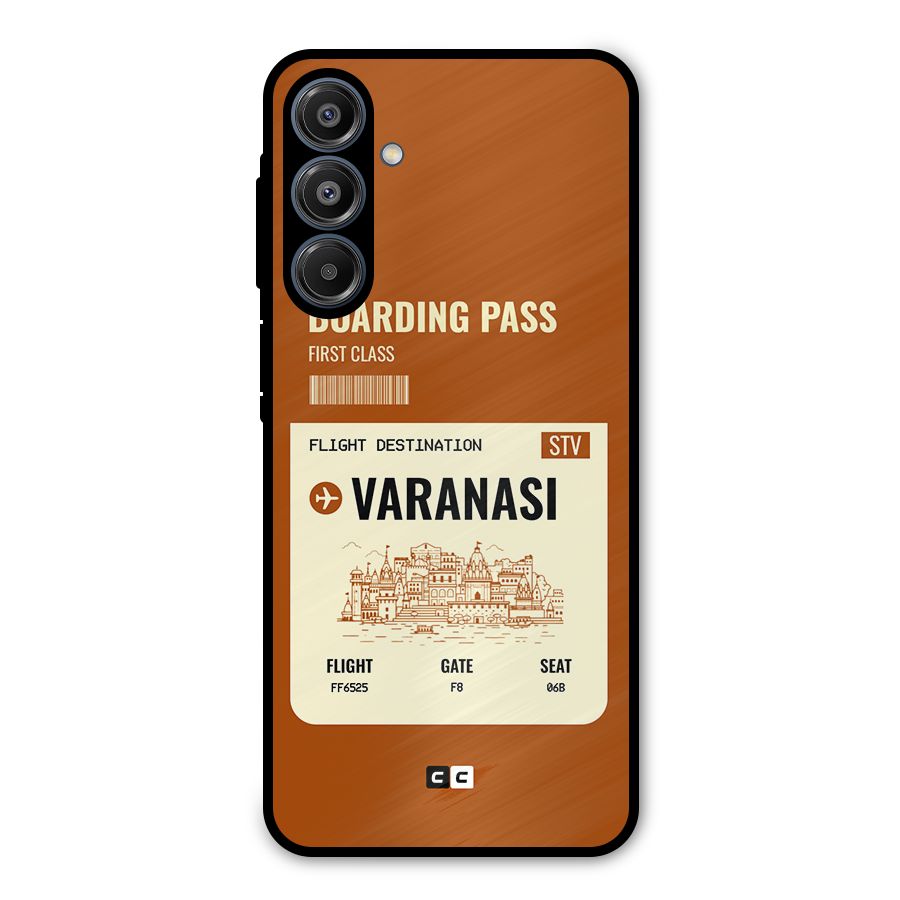 Varanasi Boarding Pass Metal Back Case for Galaxy A16 5G