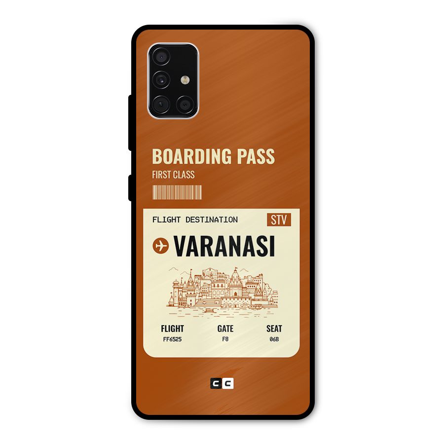 Varanasi Boarding Pass Metal Back Case for Galaxy A51
