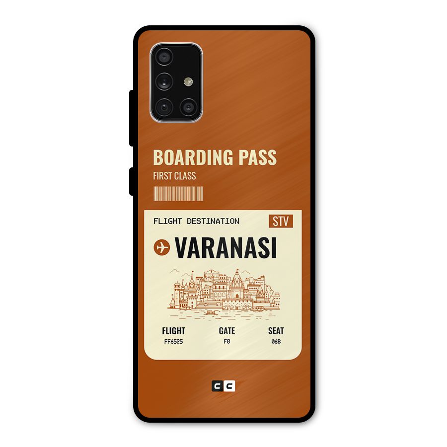 Varanasi Boarding Pass Metal Back Case for Galaxy A71