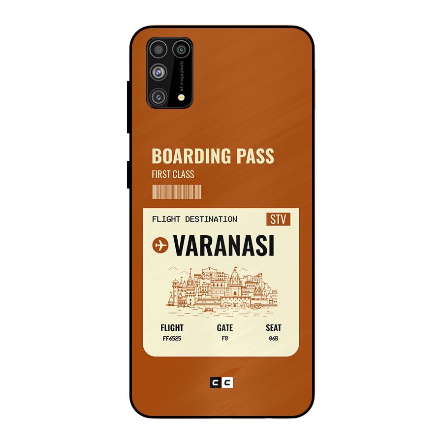 Varanasi Boarding Pass Metal Back Case for Galaxy F41