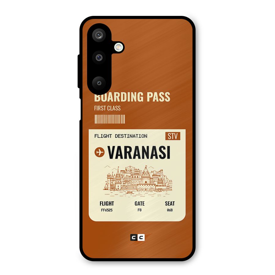 Varanasi Boarding Pass Metal Back Case for Galaxy M16