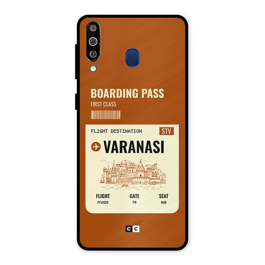 Varanasi Boarding Pass Metal Back Case for Galaxy M30