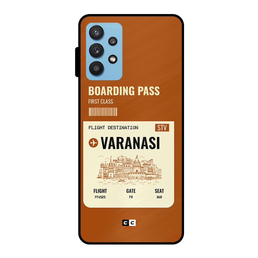 Varanasi Boarding Pass Metal Back Case for Galaxy M32 5G