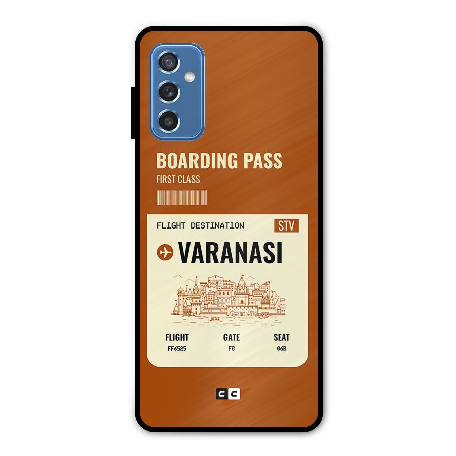 Varanasi Boarding Pass Metal Back Case for Galaxy M52 5G