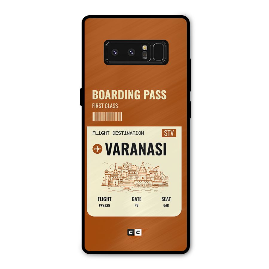 Varanasi Boarding Pass Metal Back Case for Galaxy Note 8