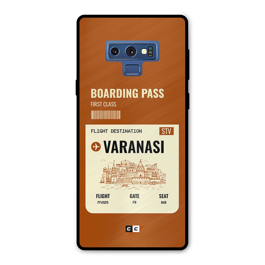 Varanasi Boarding Pass Metal Back Case for Galaxy Note 9