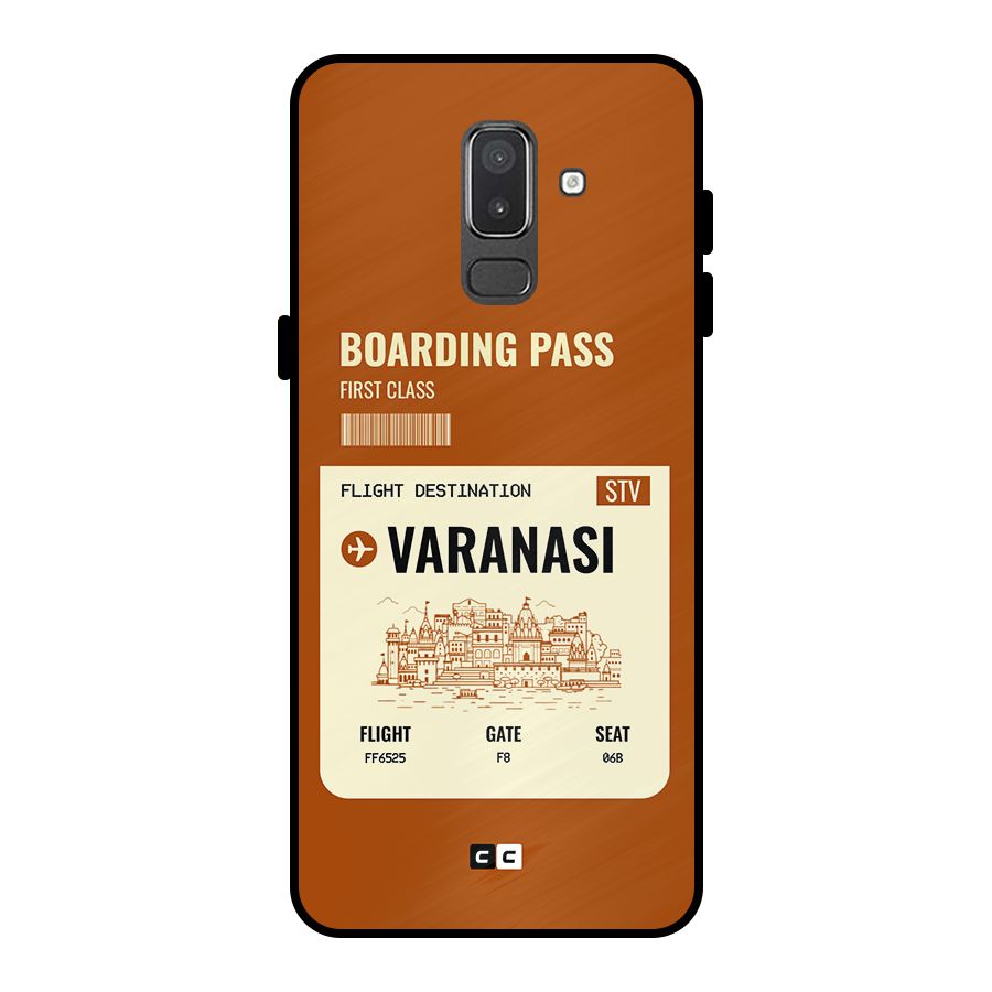 Varanasi Boarding Pass Metal Back Case for Galaxy On8 (2018)
